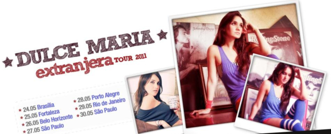 Read more about the article Dulce Maria apresenta Extranjera Tour 2011