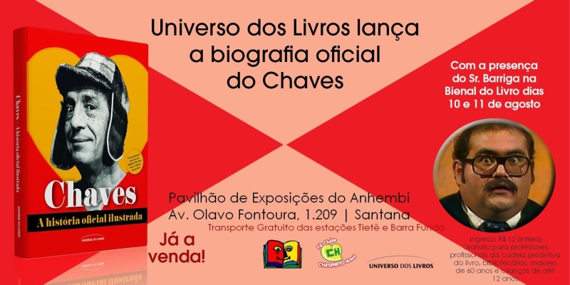 Read more about the article Edgar Vivar, o Seu Barriga, participará da Bienal do Livro