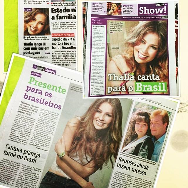 Read more about the article Thalia é capa do caderno SHOW do jornal Agora São Paulo