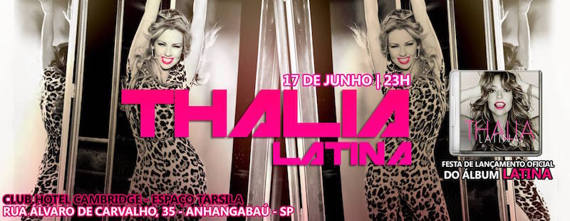 Read more about the article Thalia: Latina ganha festa de lançamento em São Paulo