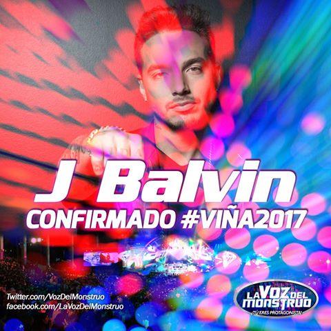 Read more about the article J Balvin confirmado no Festival de Viña del Mar 2017